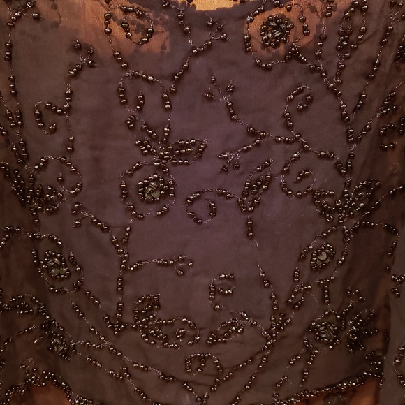 Gorgeous sheer silk beeded camisole - Picture 5 of 5